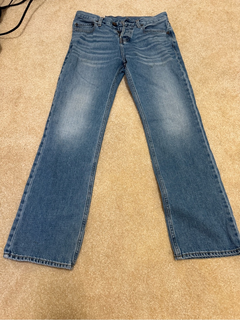 Hollister THE Hollister Boot- Men's Bootcut Jeans in Medium Blue Wash 29x30.